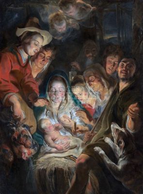 The Adoration of the Shepherds - Um Banquete de Cores Vibrante e Proporções Divinas!